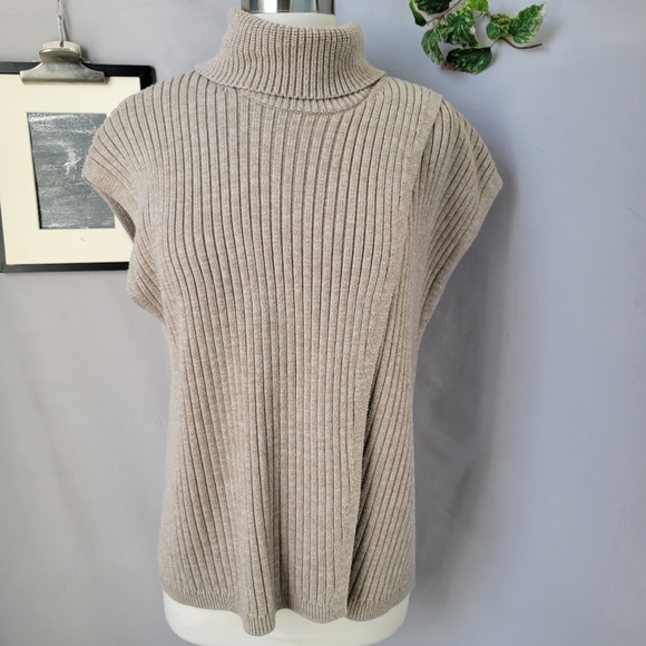 Thakoon Collective Cross Front Ribbed Turtleneck Sweater M - Picture 2 of 14